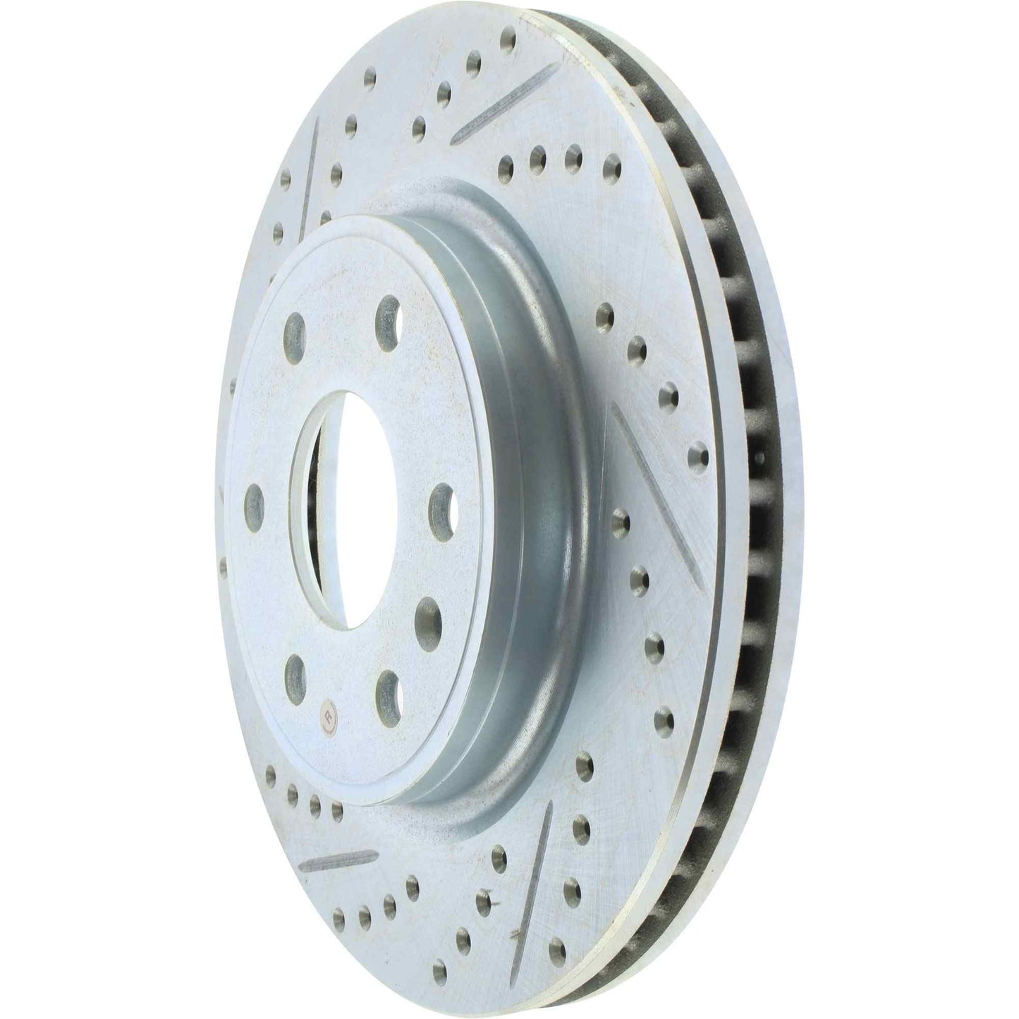 StopTech Select Sport Drilled And Slotted Brake Rotor; Front Right
