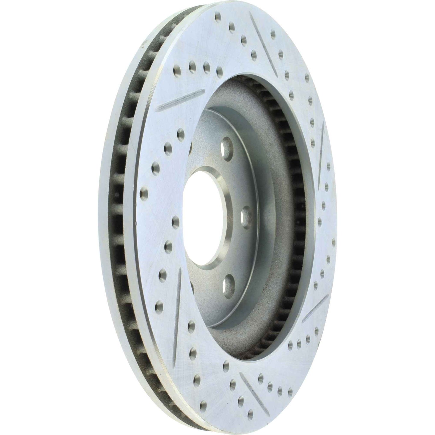 StopTech Select Sport Drilled And Slotted Brake Rotor; Front Right