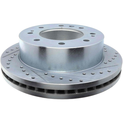 StopTech Select Sport Drilled And Slotted Brake Rotor; Front Left