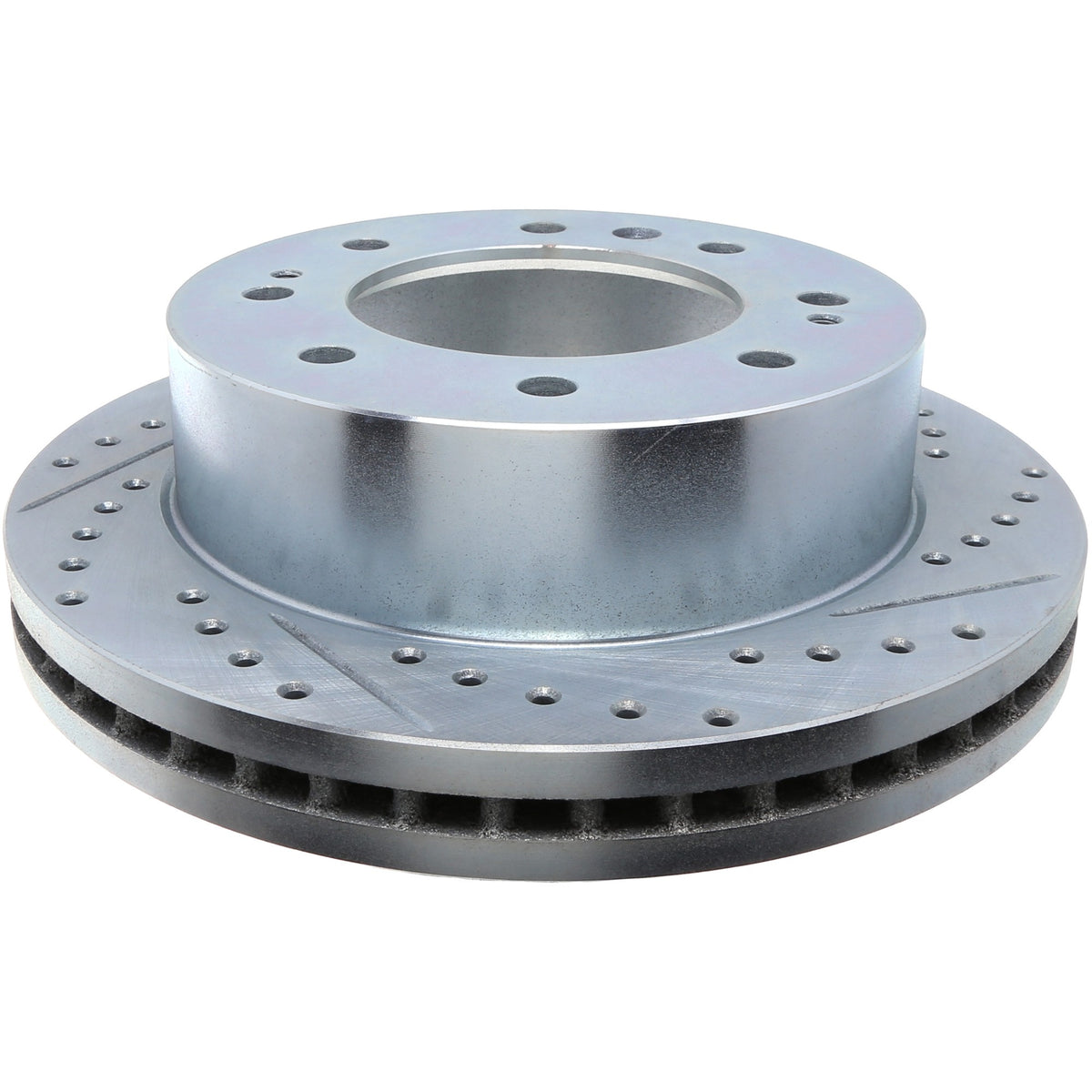 StopTech Select Sport Drilled And Slotted Brake Rotor; Front Left