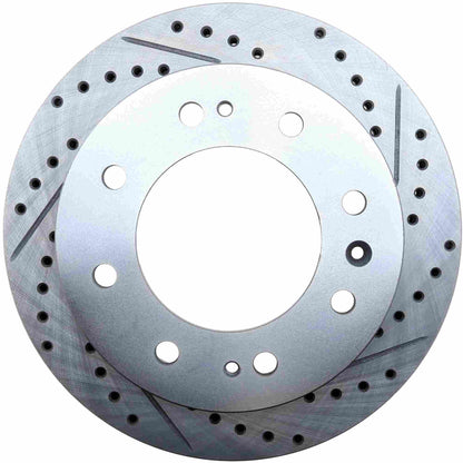 StopTech Select Sport Drilled And Slotted Brake Rotor; Front Left