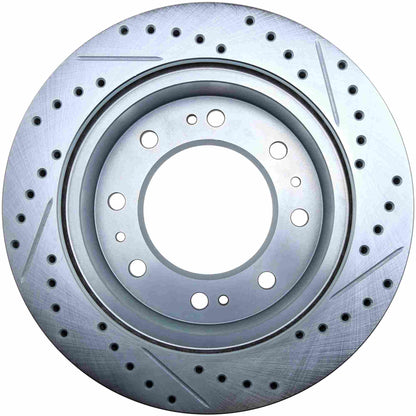 StopTech Select Sport Drilled And Slotted Brake Rotor; Front Right