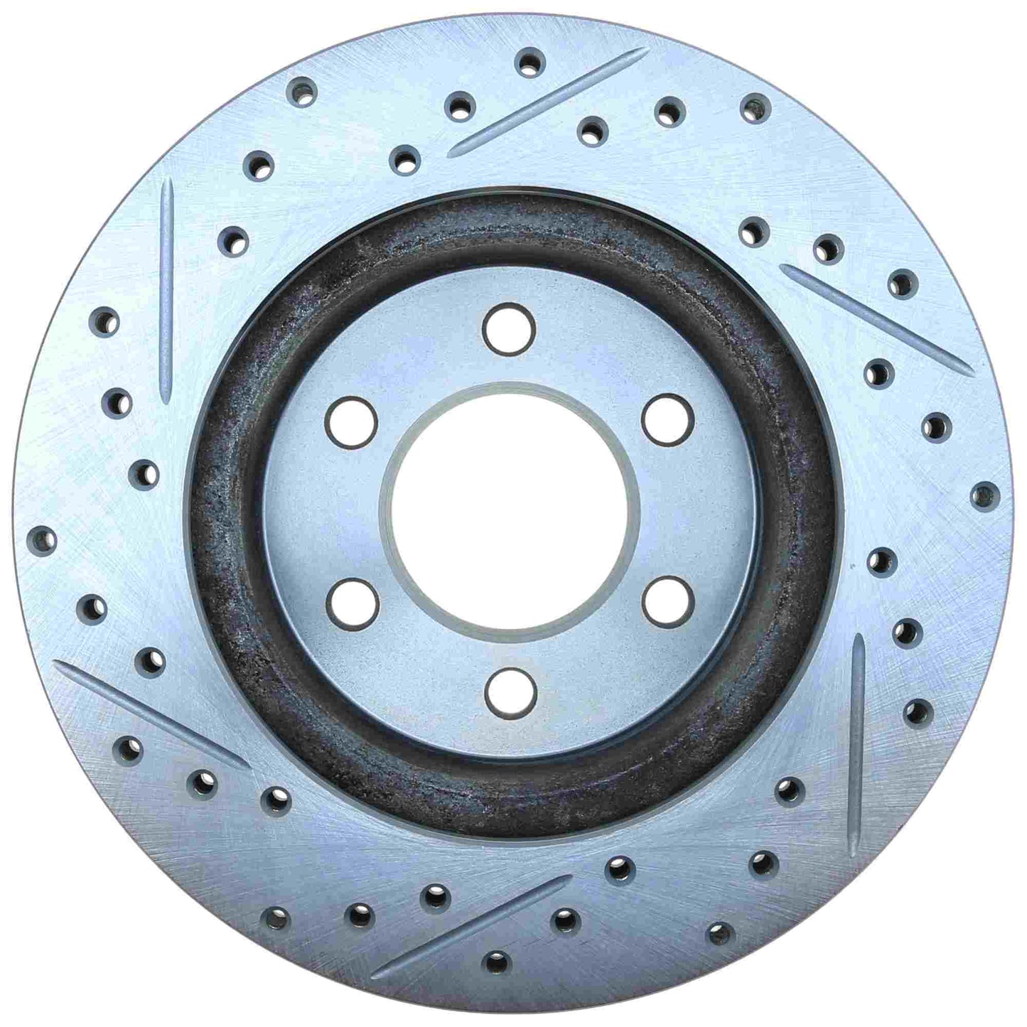 StopTech Select Sport Drilled And Slotted Brake Rotor; Front Left
