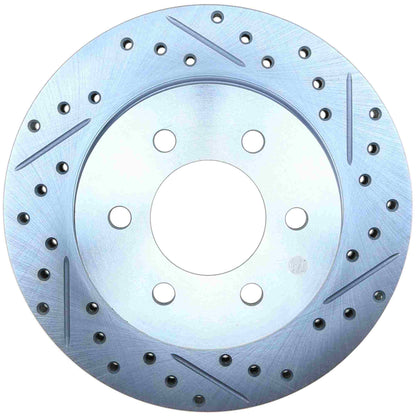 StopTech Select Sport Drilled And Slotted Brake Rotor; Front Left