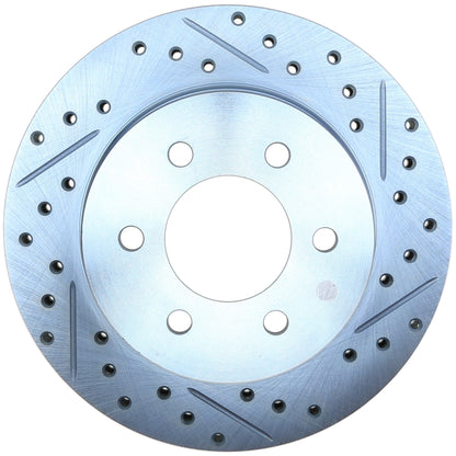 StopTech Select Sport Drilled And Slotted Brake Rotor; Front Left