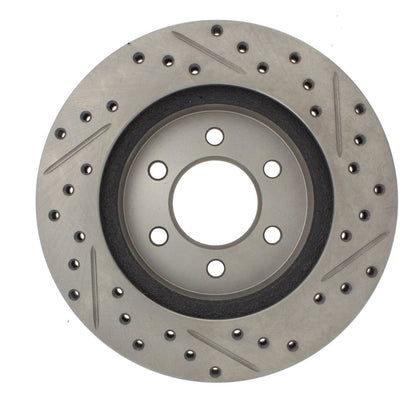 StopTech  Select Sport Drilled And Slotted Brake Rotor; Front Right