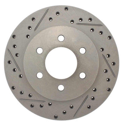 StopTech  Select Sport Drilled And Slotted Brake Rotor; Front Right