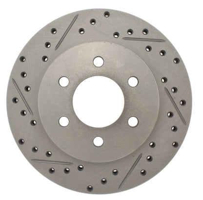 StopTech  Select Sport Drilled And Slotted Brake Rotor; Front Right