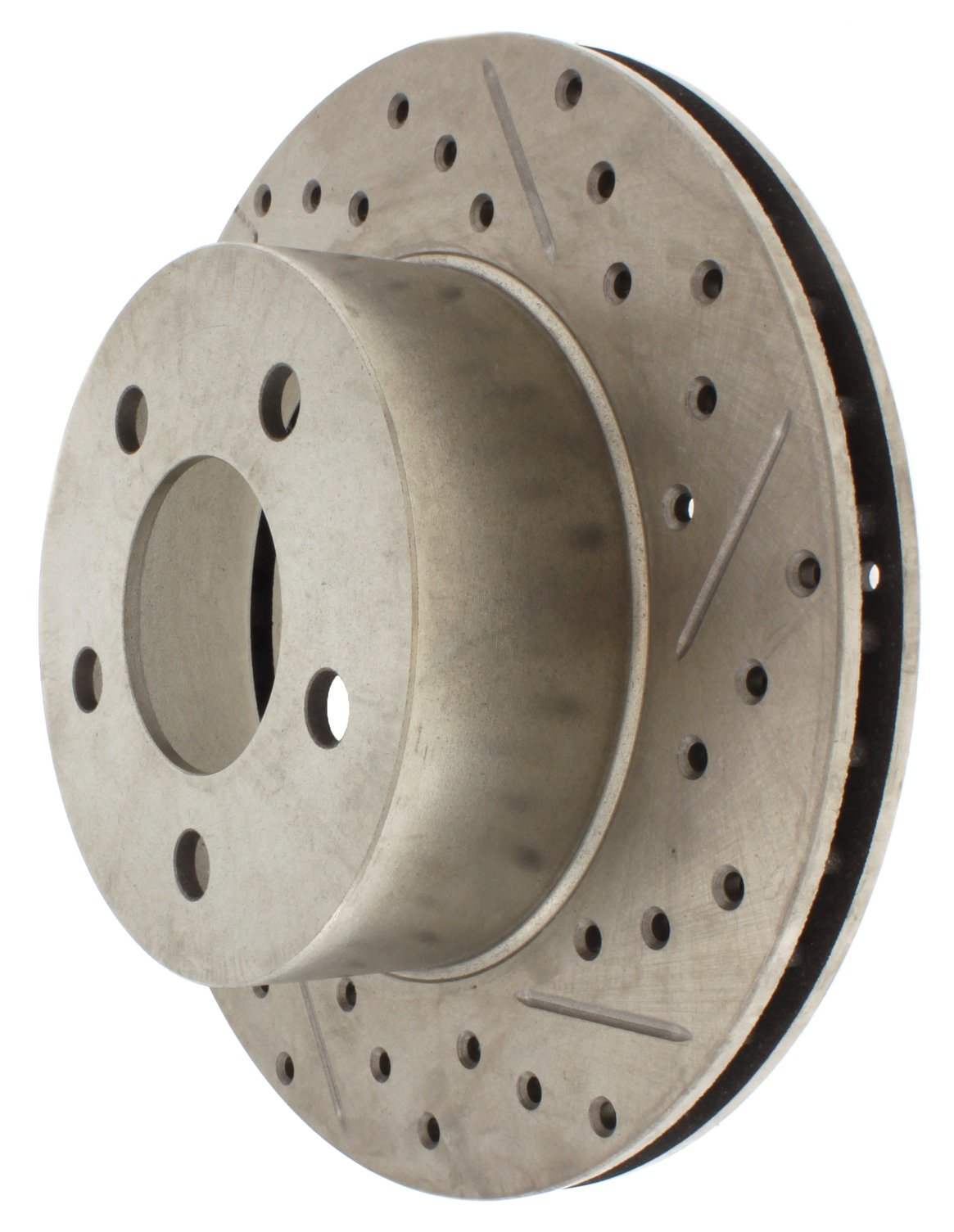 StopTech Select Sport Drilled And Slotted Brake Rotor; Front Left
