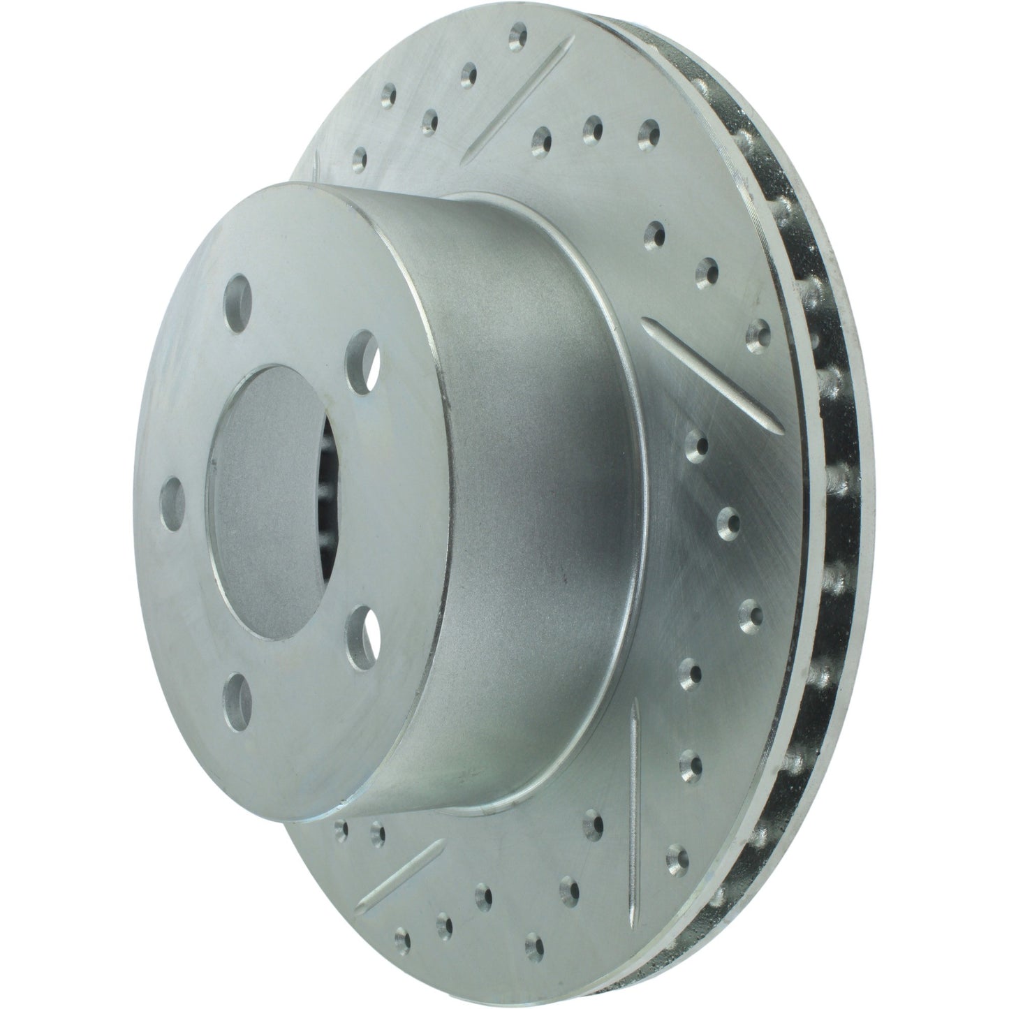 StopTech Select Sport Drilled And Slotted Brake Rotor; Front Right