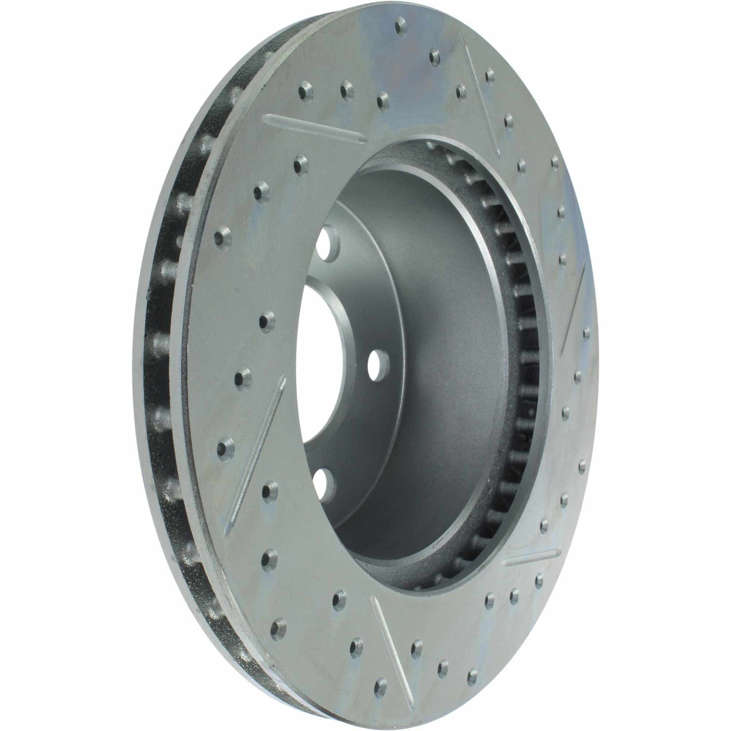 StopTech Select Sport Drilled And Slotted Brake Rotor; Front Right