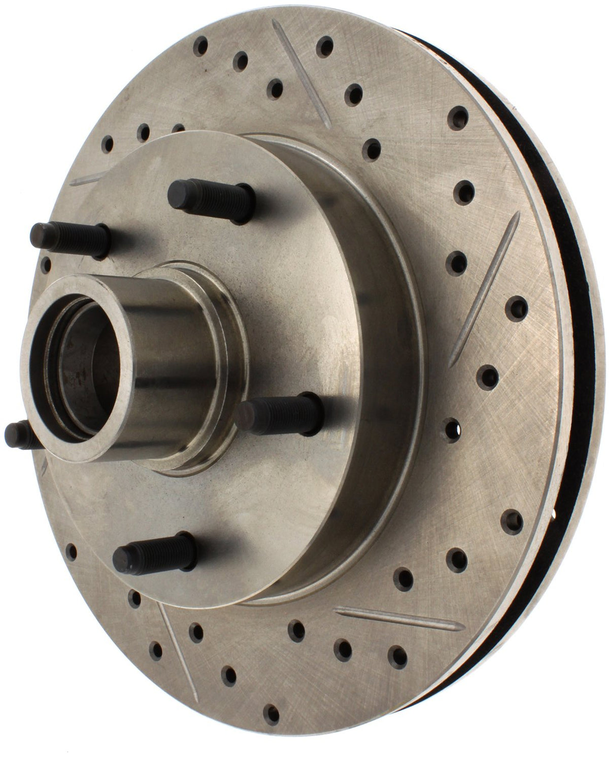 StopTech Select Sport Drilled And Slotted Brake Rotor; Front Left