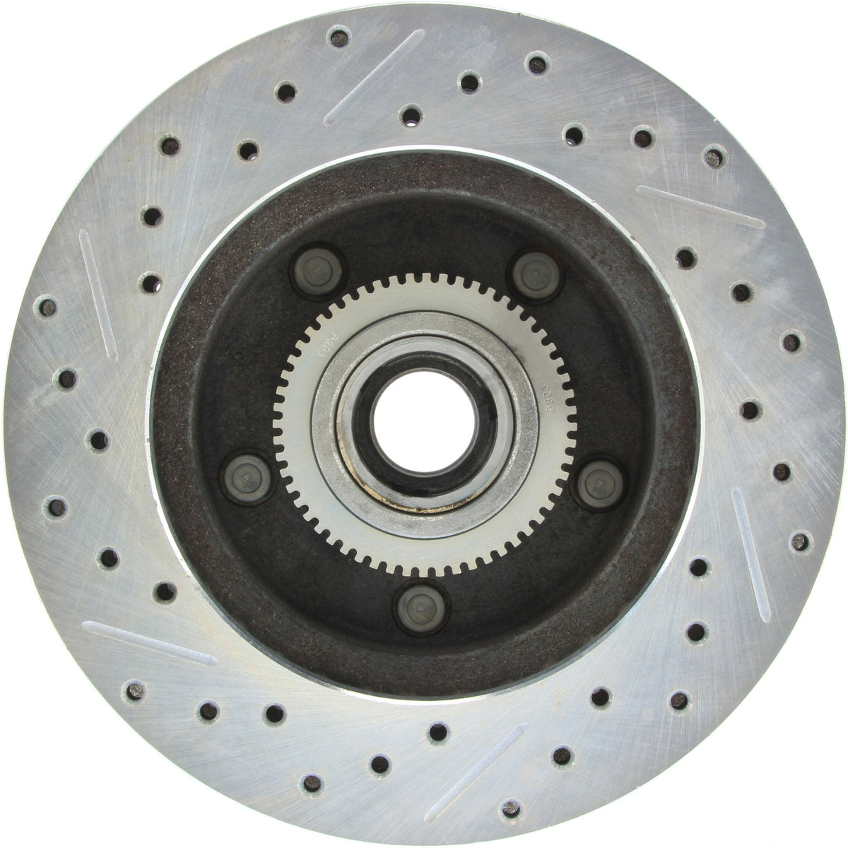 StopTech Select Sport Drilled And Slotted Brake Rotor; Front Left