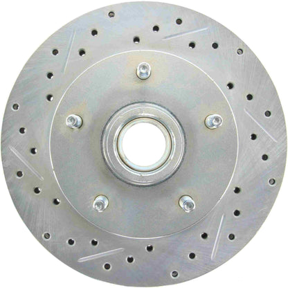 StopTech Select Sport Drilled And Slotted Brake Rotor; Front Right