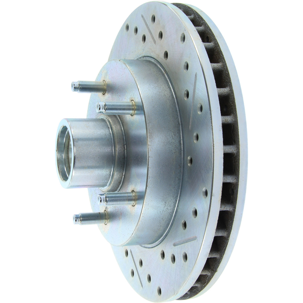 StopTech Select Sport Drilled And Slotted Brake Rotor; Front Right