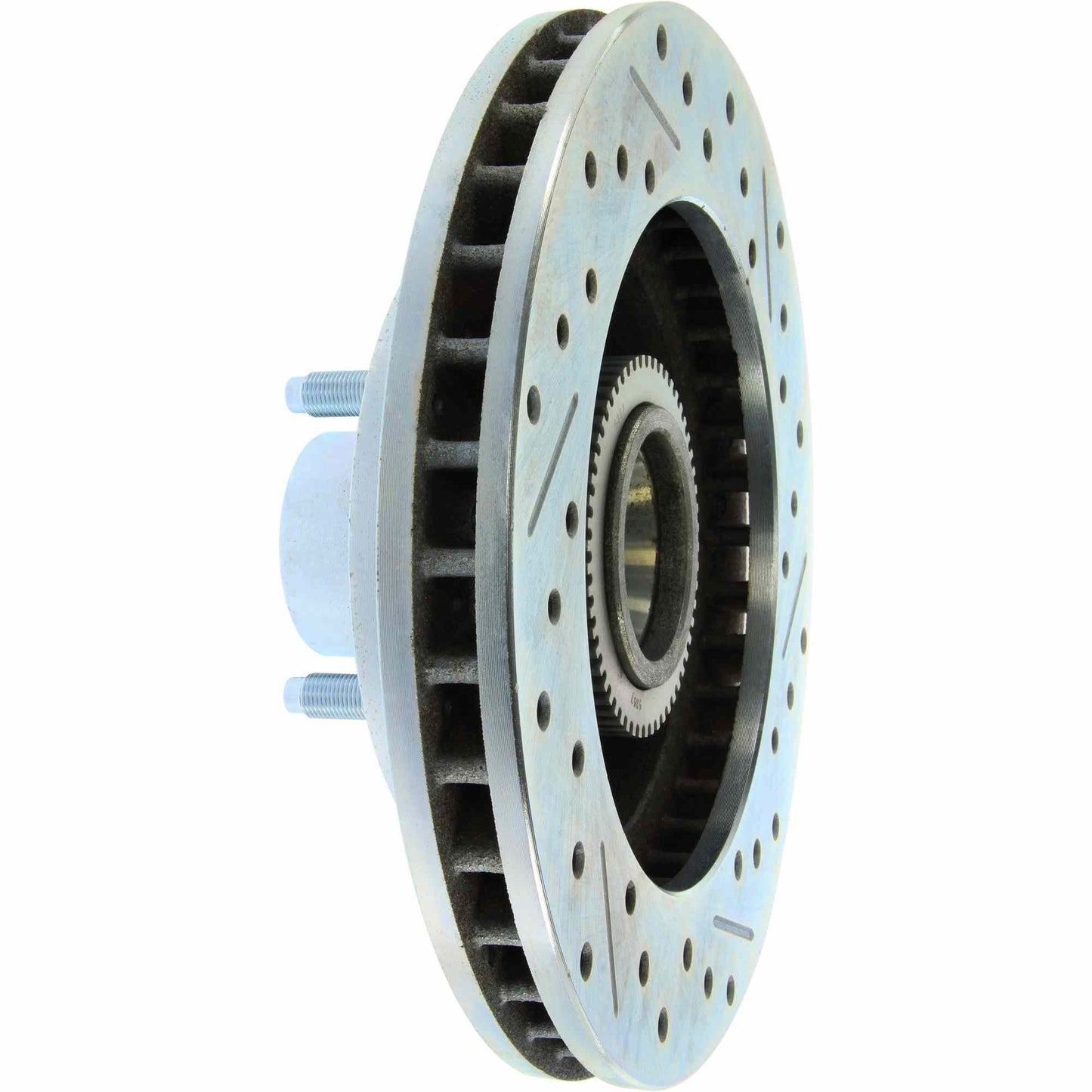 StopTech Select Sport Drilled And Slotted Brake Rotor; Front Right