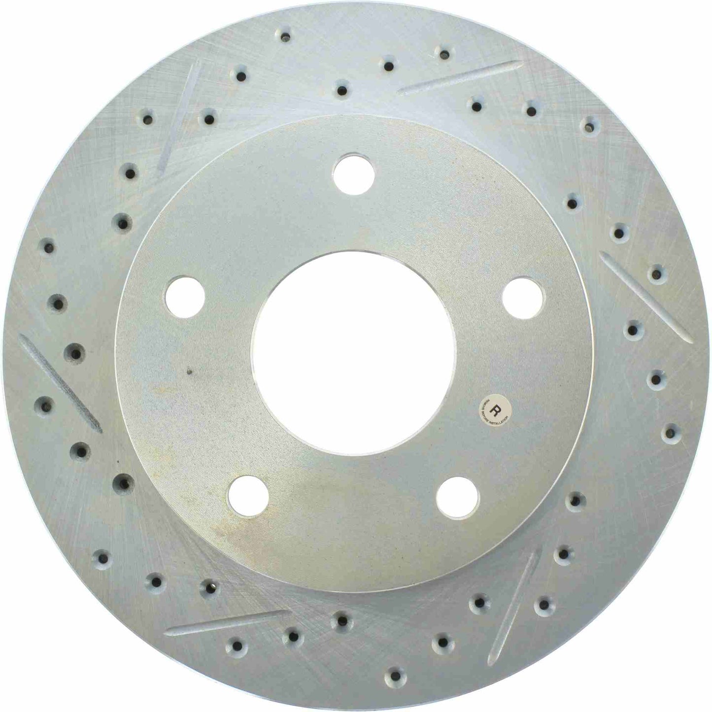 StopTech Select Sport Drilled And Slotted Brake Rotor; Front Left