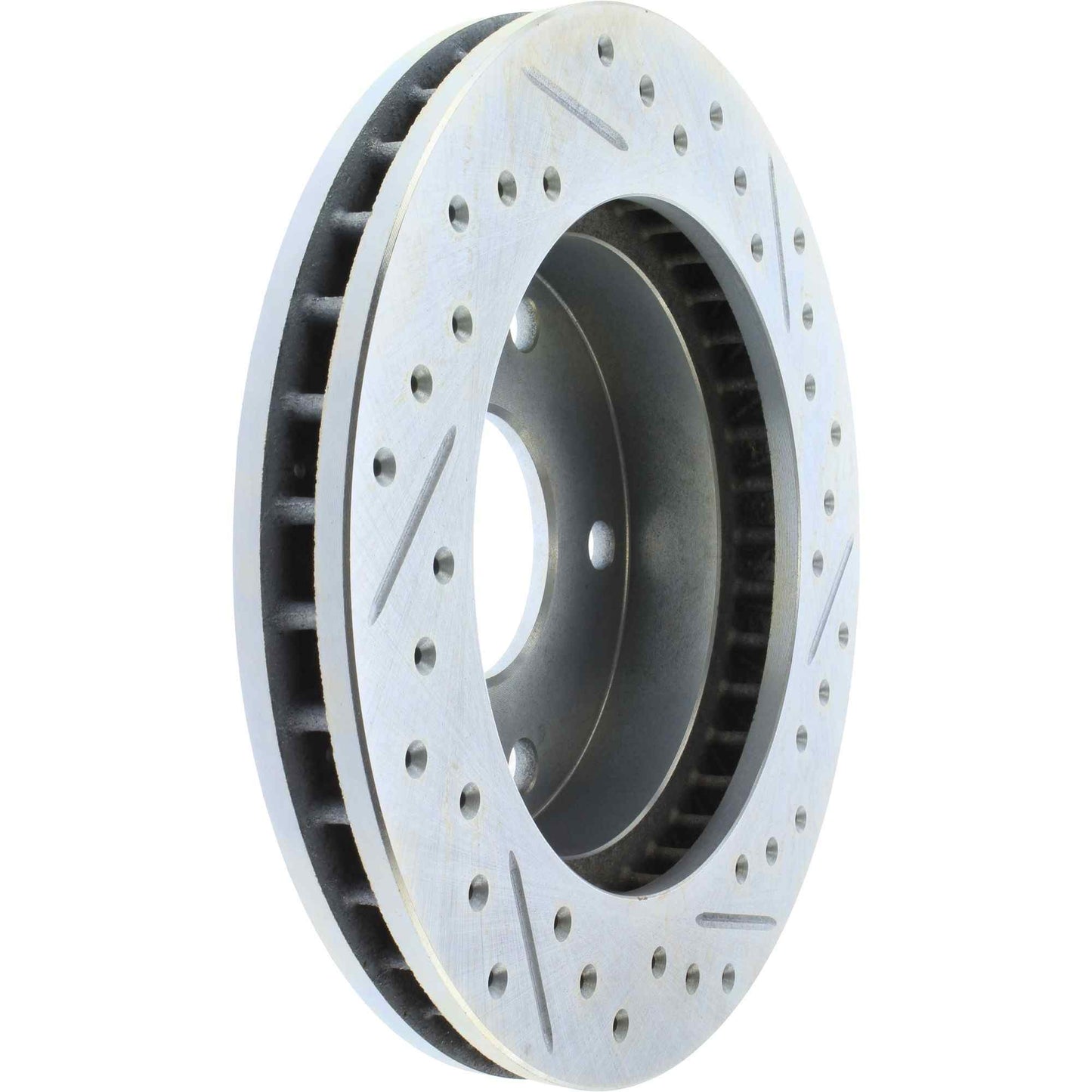 StopTech Select Sport Drilled And Slotted Brake Rotor; Front Left