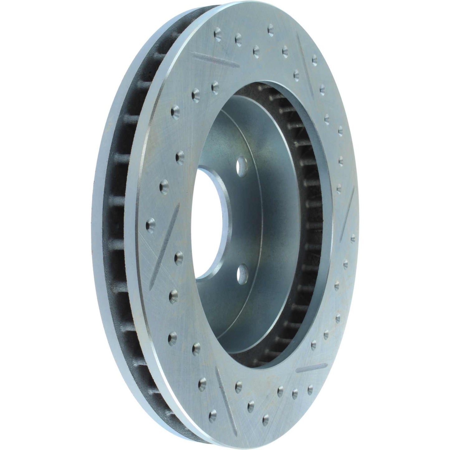 StopTech Select Sport Drilled And Slotted Brake Rotor; Front Right