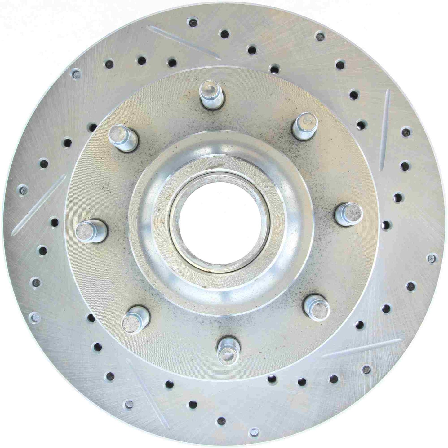 StopTech Select Sport Drilled And Slotted Brake Rotor; Front Left