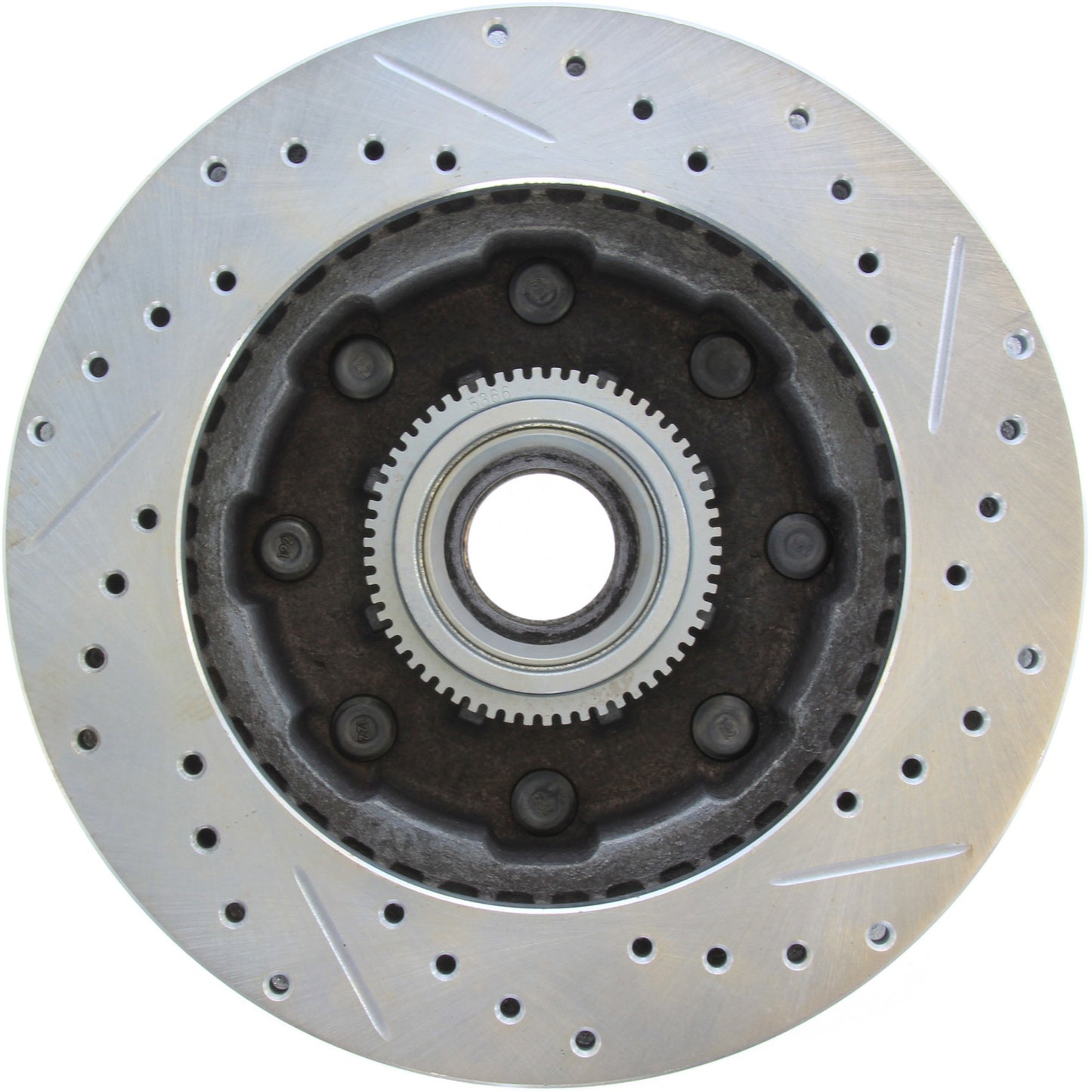 StopTech Select Sport Drilled And Slotted Brake Rotor; Front Right