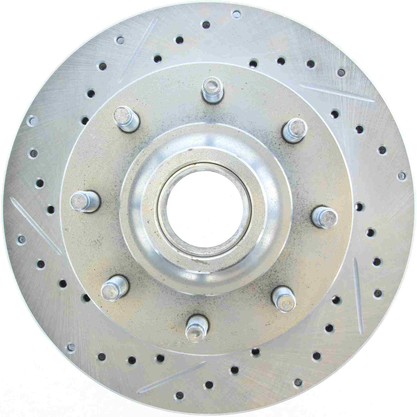 StopTech Select Sport Drilled And Slotted Brake Rotor; Front Right