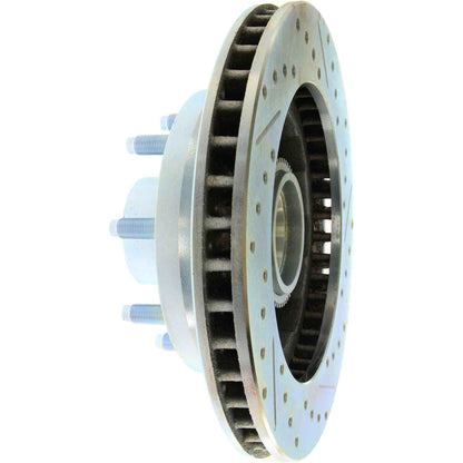 StopTech Select Sport Drilled And Slotted Brake Rotor; Front Right