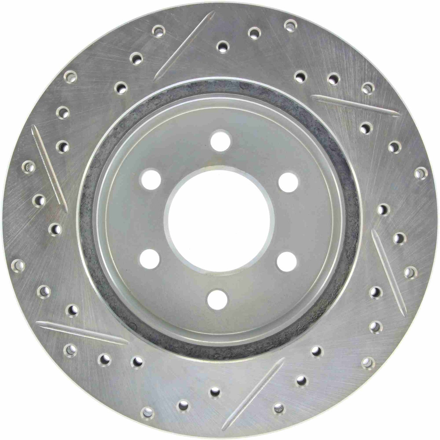StopTech Select Sport Drilled And Slotted Brake Rotor; Front Left