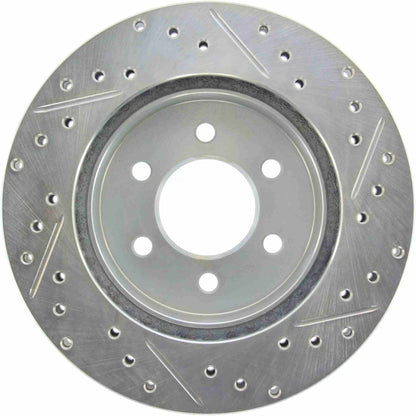 StopTech  Select Sport Drilled And Slotted Brake Rotor; Front Right