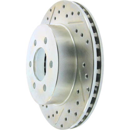 StopTech  Select Sport Drilled And Slotted Brake Rotor; Front Right