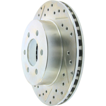 StopTech  Select Sport Drilled And Slotted Brake Rotor; Front Right