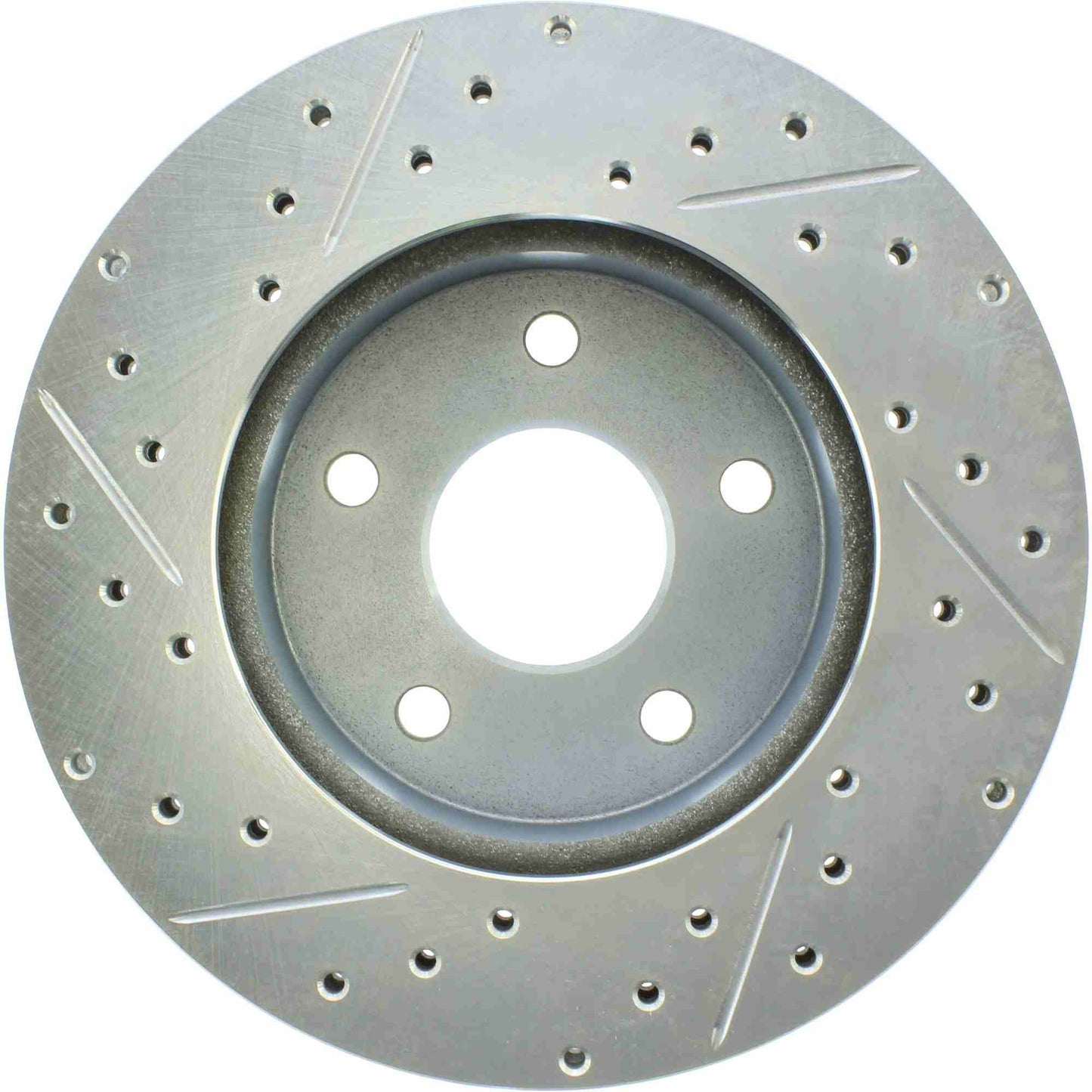 StopTech Select Sport Drilled And Slotted Brake Rotor; Front Left