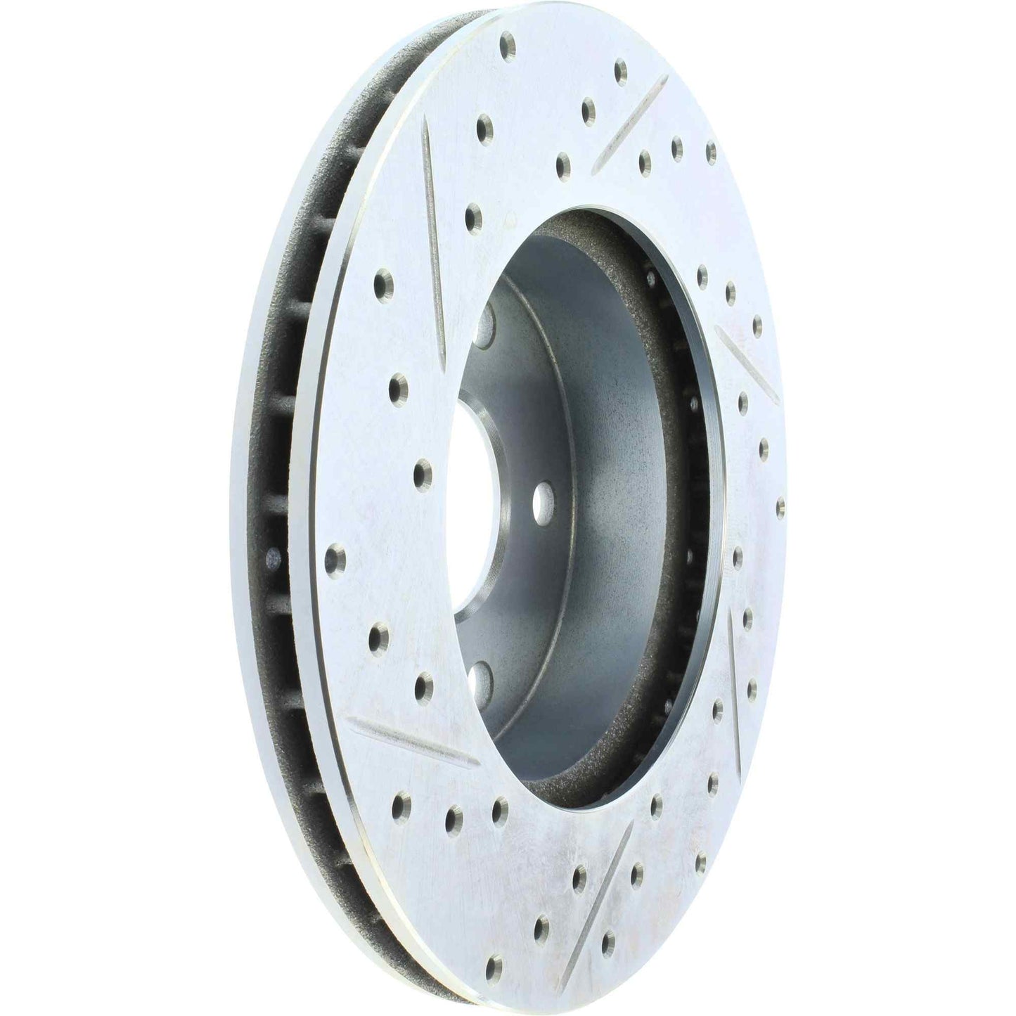 StopTech Select Sport Drilled And Slotted Brake Rotor; Front Left