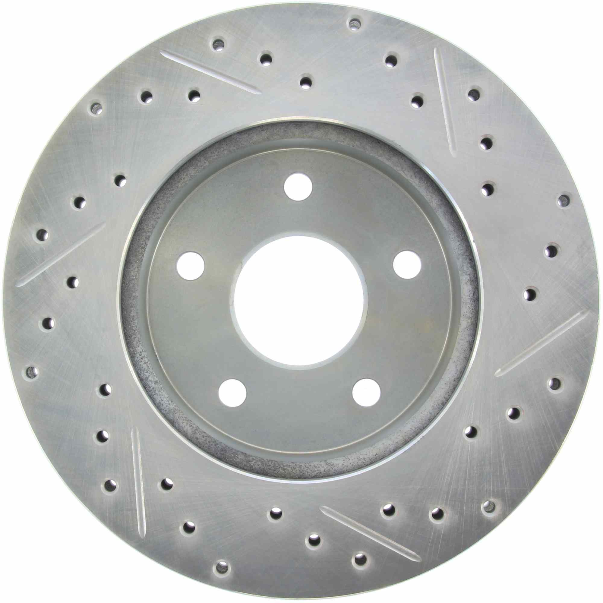StopTech Select Sport Drilled And Slotted Brake Rotor; Front Right