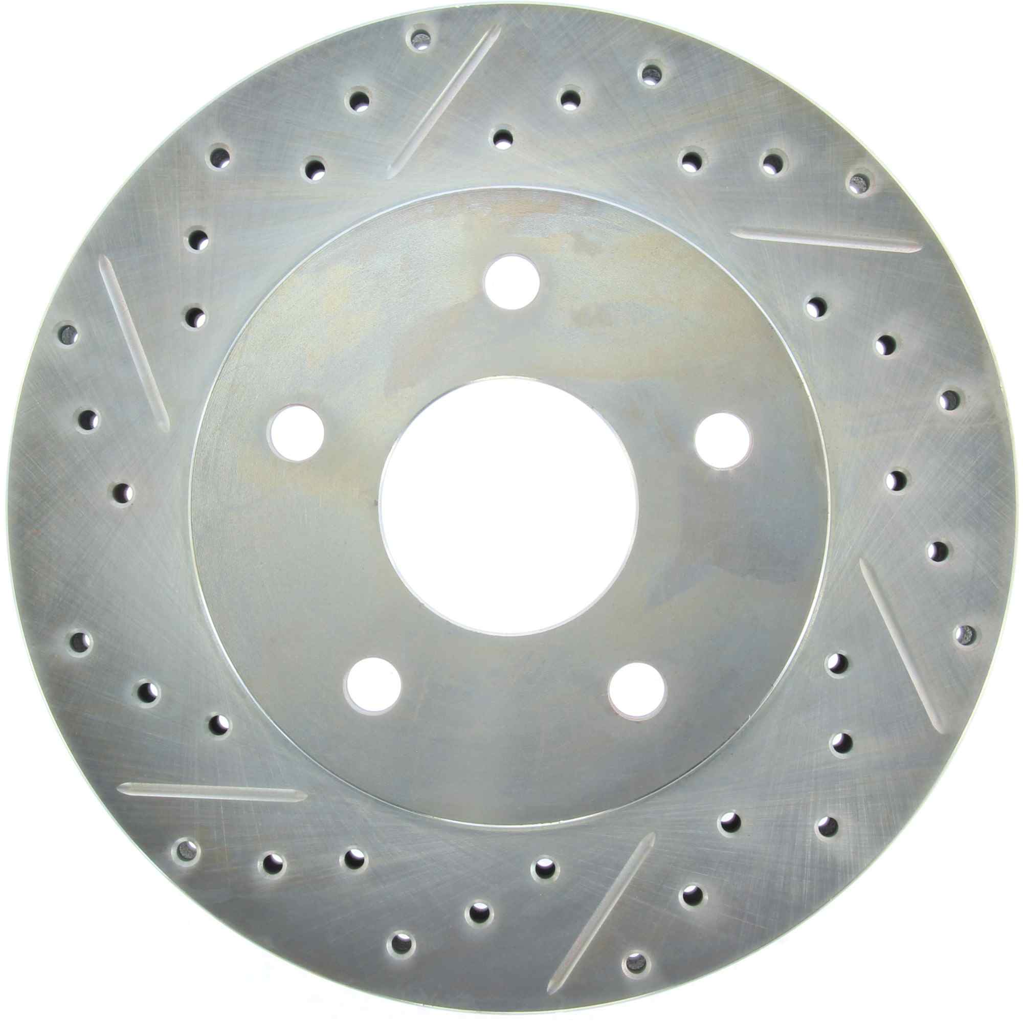 StopTech Select Sport Drilled And Slotted Brake Rotor; Front Right