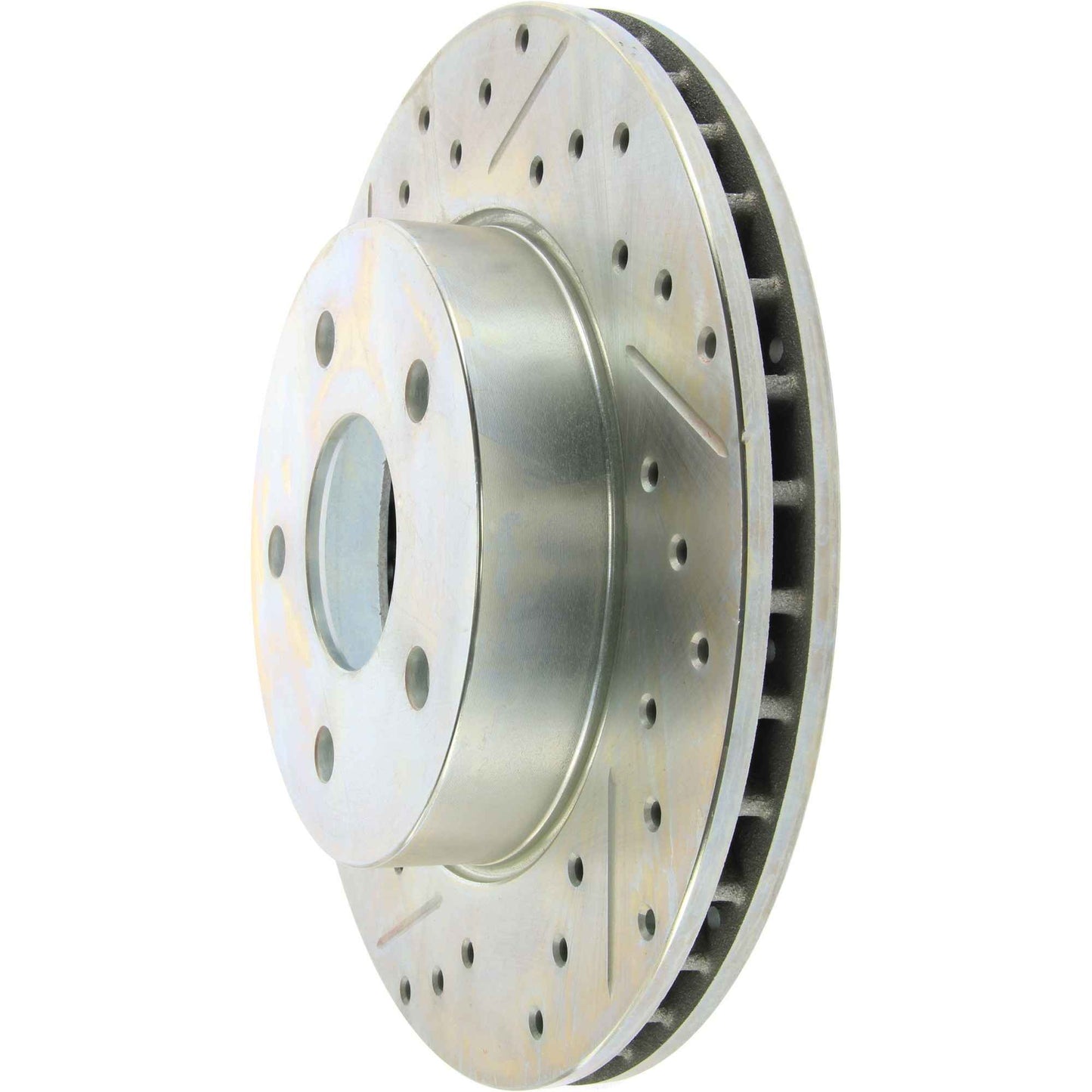 StopTech Select Sport Drilled And Slotted Brake Rotor; Front Right