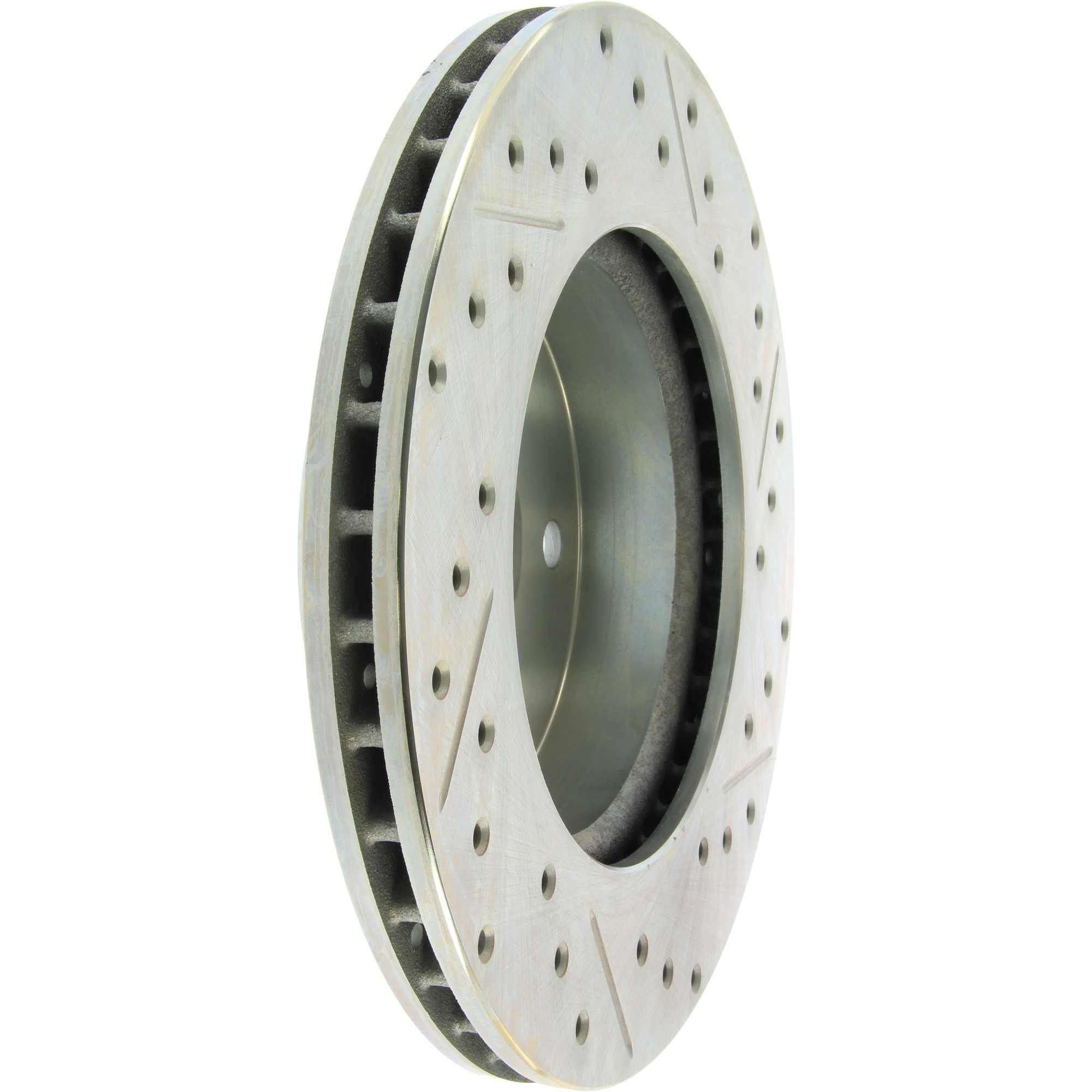 StopTech Select Sport Drilled And Slotted Brake Rotor; Front Right