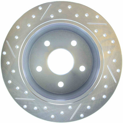StopTech Select Sport 99-04 Jeep Grand Cherokee SportStop Slotted & Drilled Rear Left Rotor 227.67043L