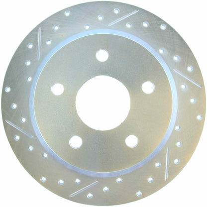 StopTech Select Sport 99-04 Jeep Grand Cherokee SportStop Slotted & Drilled Rear Right Rotor 227.67043R