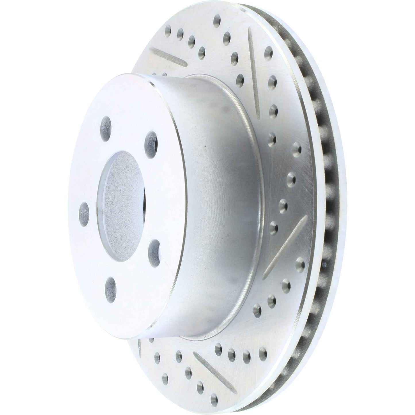 StopTech Select Sport Drilled And Slotted Brake Rotor; Front Left