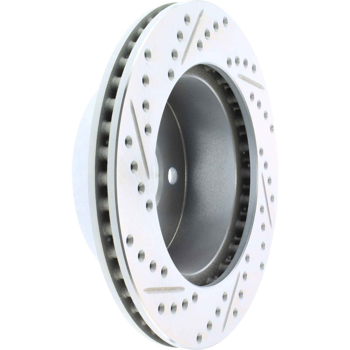 StopTech Select Sport Drilled And Slotted Brake Rotor; Front Left
