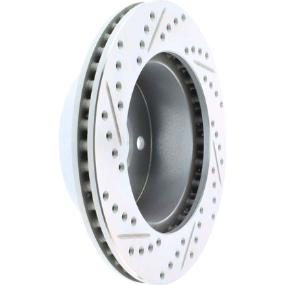 StopTech Select Sport Drilled And Slotted Brake Rotor; Front Left