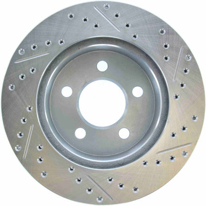 StopTech  Select Sport Drilled And Slotted Brake Rotor; Front Right