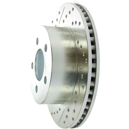StopTech  Select Sport Drilled And Slotted Brake Rotor; Front Right