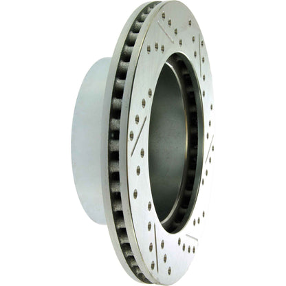 StopTech  Select Sport Drilled And Slotted Brake Rotor; Front Right