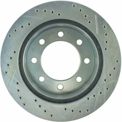 StopTech Select Sport Drilled And Slotted Brake Rotor; Front Right