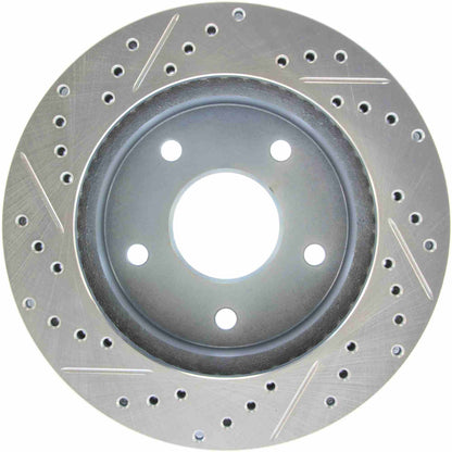 StopTech  Select Sport Drilled And Slotted Brake Rotor; Front Left