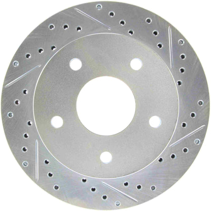 StopTech  Select Sport Drilled And Slotted Brake Rotor; Front Left