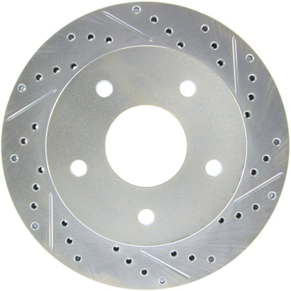 StopTech  Select Sport Drilled And Slotted Brake Rotor; Front Left