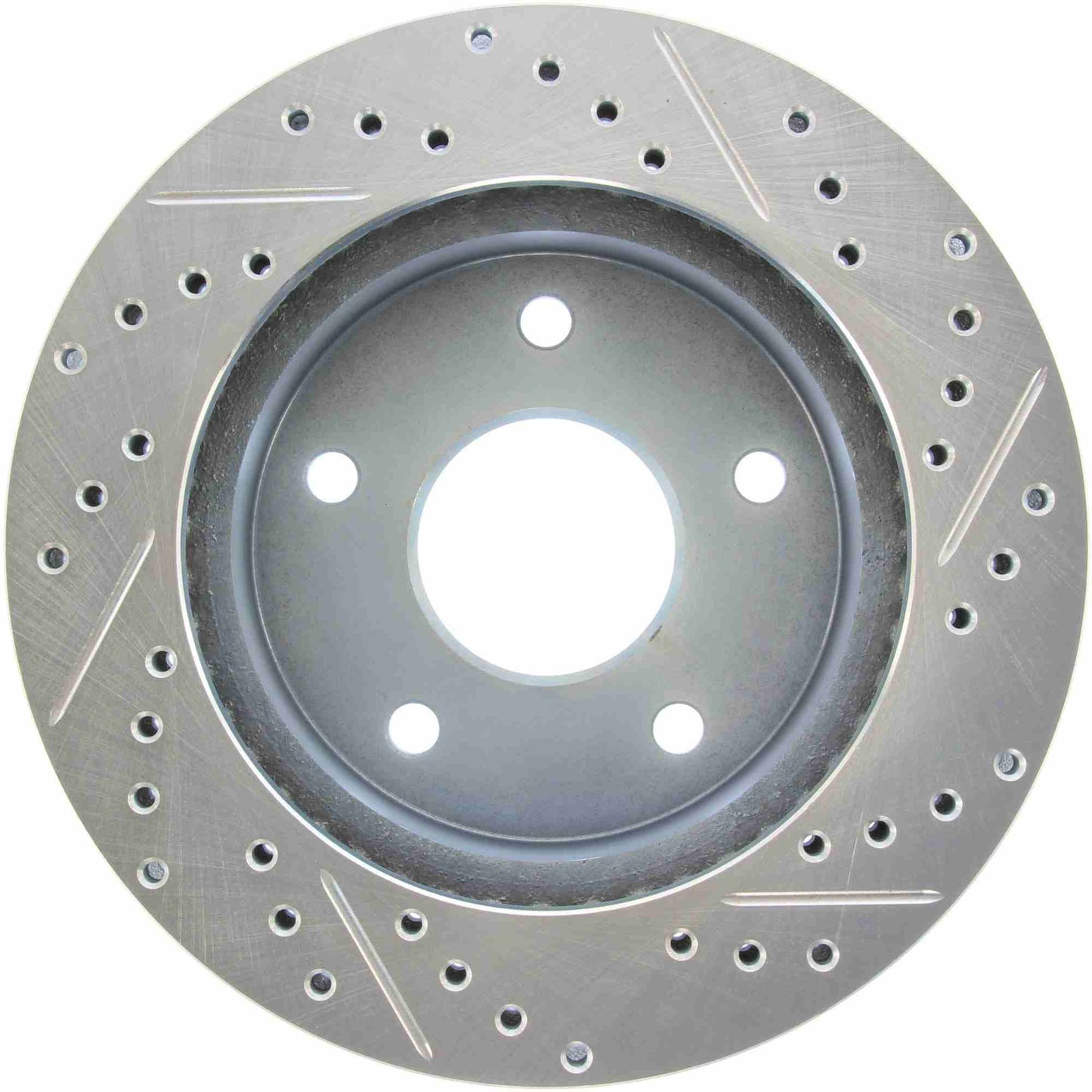 StopTech Select Sport Drilled And Slotted Brake Rotor; Front Right
